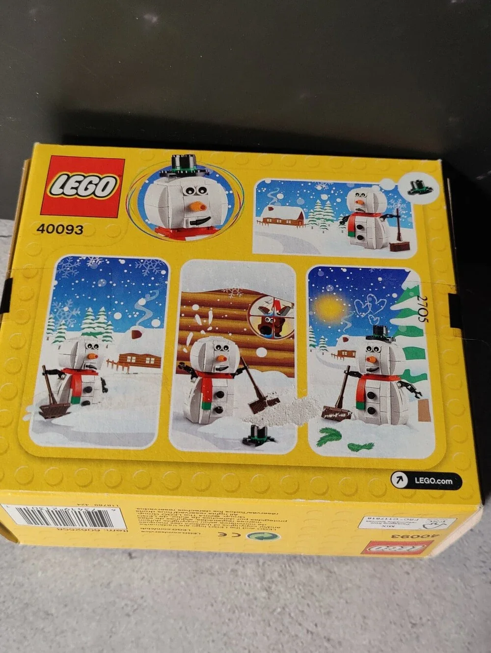 LEGO 40093 Snowman Christmas Holiday 2014 Retired NEW Sealed